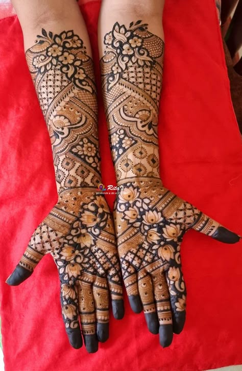 Indian Designer Mehendi, Mehandi Designs Till Elbow, Bridel Mehandi Full Hand New Pic, Mehendi Designs For Hands Till Elbow, Mehendi Designs Till Elbow, Elbow Mehandi Design, Mehndi Designs Till Elbow, Sider Mehndi Design Latest, Bridal Mehendi Designs Wedding 2024