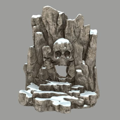 Diaroma Ideas, Skull Cave, Bearded Dragon Terrarium Ideas, Ding Dongs, Halloween Diorama, Foam Carving, Halloween Village, Wargaming Terrain, Skull Decor