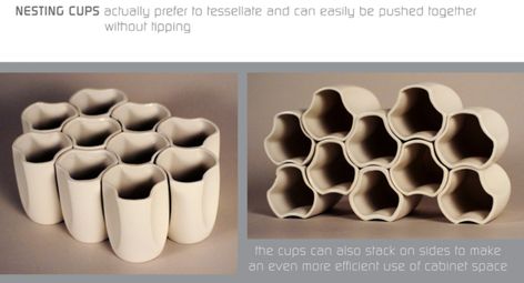 Nesting Cups by Owen Read, via Behance Coffee Sleeve Design, Steve Jobs Apple, Diy Gadgets, Space Efficient, Tiny House Kitchen, Good Ideas, Flower Packaging, Diy Cardboard, How To Organize