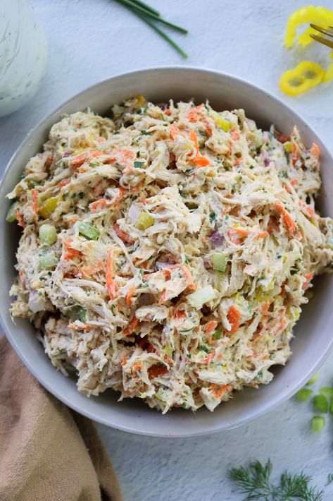 Chicken Salad With Ranch Dressing, Ranch Chicken Salad Recipe, Chicken Salad No Mayo, Ranch Chicken Salad, Greek Yogurt Ranch Dressing, Yogurt Ranch Dressing, Yogurt Ranch, Greek Yogurt Ranch, Zesty Ranch