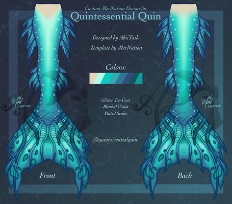 Blue Mermaid Tail Aesthetic, Sims 4 Mermaid Tail, Close Species, Mermaid Tail Designs, Finfolk Mermaid Tails, Fish Person, Purple Mermaid Tails, Mermaid Tail Drawing, Dragon Riding