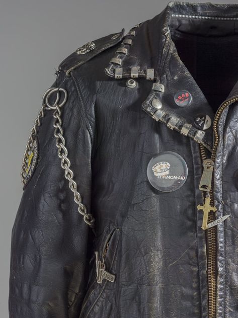 Punk Jacket Diy, Punk Leather Jacket, Punk Jacket, 70s Punk, High School Dance, King Diamond, 80s Punk, The Possession, Los Angeles Museum