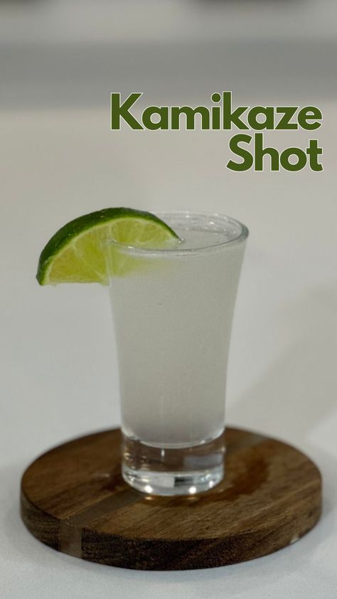 Get the party started with the Kamikaze shot. Crafted from the simple blend of vodka, triple sec, and lime juice, this classic concoction has graced party scenes since the vibrant ’80s and continues to captivate today. #KamikazeShot #Shot via @mybartender Kamikaze Shot, Kamikaze Cocktail, Triple Sec Cocktails, Classic Vodka Cocktails, Fruity Alcohol Drinks, Vodka Lime, Melon Liqueur, Vodka Soda, Popular Cocktails