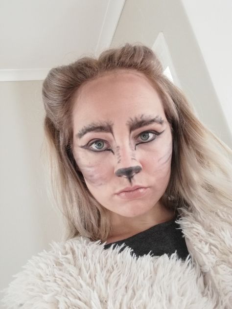 Wolf in sheep's clothing makeup Sheep Makeup, Halloween Stations, Sheep Clothing, Cat Pajamas, Purim, Narnia, Amelie, Halloween Makeup, Face Paint