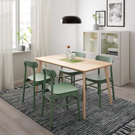 Rönninge Table, Ikea Lisabo, Ikea Dining Table, Dining Room Suites, Table Ikea, Ikea Table, Plywood Chair, Red Dot Design, Ikea Family