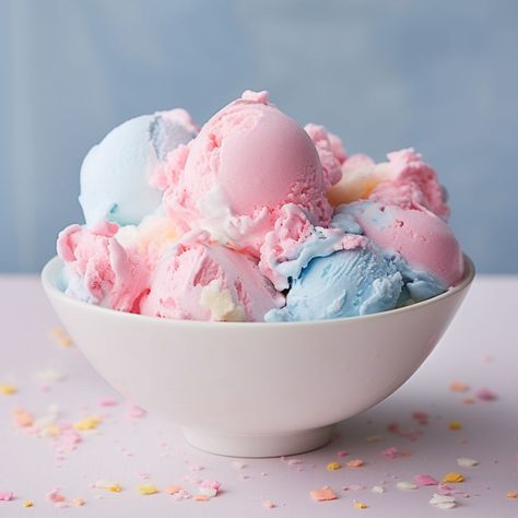 Fairy floss ice cream combines the nostalgic charm of cotton candy with the creaminess of homemade ice cream. This recipe is the easy way to make a whimsical, colourful treat without an ice cream machine. It’s perfect for parties, special occasions, or a unique dessert experience. Be sure to also check out my recipe for... Pastel Ice Cream, Unique Ice Cream, Cotton Candy Ice Cream, Cinnamon Ice Cream Recipe, Cookie Monster Ice Cream, Monster Ice Cream, Ice Candy, Cinnamon Ice Cream, Cotton Candy Flavoring