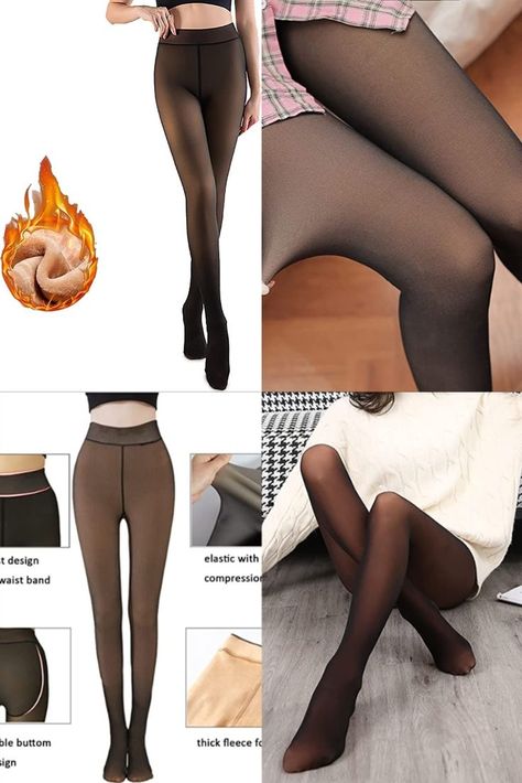 "no fleece" option also available Fleece Lined Panty Hose, Fleece Lined Tights, Lined Tights, Winter Skirts, Grey Pleated Skirt, Thermal Tights, Winter Shorts, Kawaii Shoes, Fleece Tights