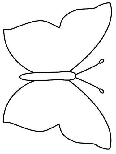 Free printable Butterfly stencils and templates Butterfly Art Easy, Templates Printable Free Craft Projects, Butterfly Patterns Printable Free, Butterflies Template Free Printable, Butterfly Drawing Template, Butterfly Tamplet, Rock Painting Templates Free Printable, Butterfly For Preschool, Butterfly To Trace