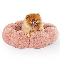 Flower Donut, Small Dog Bed, Fluffy Puppy, Puppy Bed, Small Pet Bed, Round Dog Bed, Flower Cat, Donut Dog Bed, Fluffy Bedding