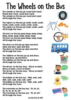 The Wheels On The Bus Nursery Rhyme Worksheets And Activities By image and visual related images The Wheels On The Bus Song, Farm Storytime, Childhood Songs, Rhyming Poems For Kids, Nursery Rhymes Poems, Old Nursery Rhymes, Rhymes Lyrics, Nursery Rhymes Lyrics, Lavinia Pop