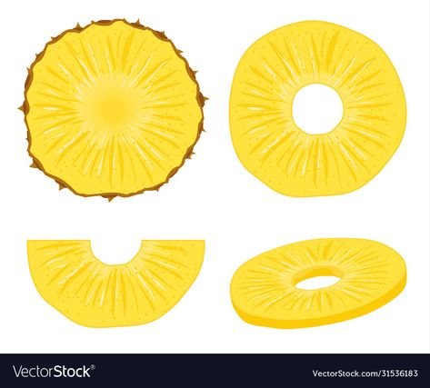 Pineapple Slice Drawing, Pineapple Cartoon, Pineapple Ring, Pineapple Drawing, Cartoon Pineapple, Pineapple Illustration, Pineapple Vector, Pizza Vector, Diy Paper Toys