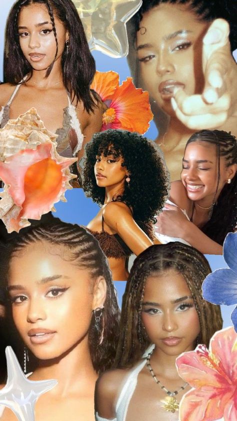 #tyla#TYLA#water#wallpaper#music#blue#pink Tyla Artist Pictures, Tela Photoshoot, Tyla Aesthetic Outfits, Tyla Aesthetic Pictures, Water Tyla, Tyla Wallpaper, Tyla Hairstyles, Tyla Water, Sza Singer