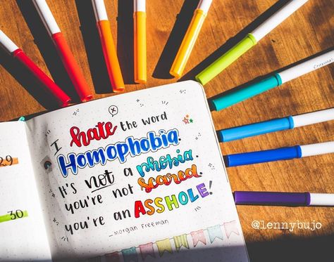 Pride Bullet Journal, Pride Journal, 2024 Bujo, Pride Quotes, Paper Bunny, Journal Layouts, Creating A Bullet Journal, Journal Idea, Wood Slice Art