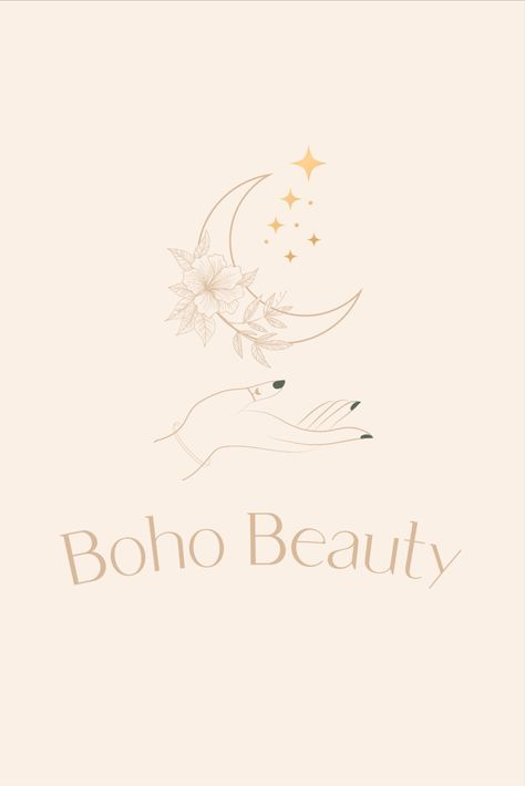 Doula Logo, Bohemian Logo, Boho Logo Design, Makeup Artist Logo, Boho Logo, Photographer Logo, Real Estate Logo Design, Artist Logo, Boho Beauty