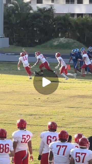 Erin Campbell on Instagram: "🏉 Kahuku JV Football: Where Rugby Meets Gridiron! 😂🏈

🎉 Watch tonight’s game for some epic #RugbyInvasion plays! It’s all about getting the W, no matter how you do it! 💪🏾

💥Interception by #24 Ave Crawford then pitch to #19 Zion Fiatoa then pitch to #33 Noah AhYou for the Touchdown! 🙌Talk about Teamwork! Go #RedRaiders!!!!

Hit these boys up with some emoji Love! 
❤️🙌💪🏾

#KahukuJVFootball #FridayNightLights #HighschoolFootball #RugbyMeetsFootball #SportsMashup #GameDay #AmazingPlays #EntertainmentOnField" Best Defenders In Football, Football Penalty, Big Hits In Football, American Football High School, Football Formations 4-3-3, Football Plays, Emoji Love, Red Raiders, High School Football