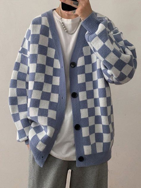 Free Crochet Patterns, Cardigan Sweater, Free Crochet, A Man, Crochet Patterns, Crochet, Blue, White