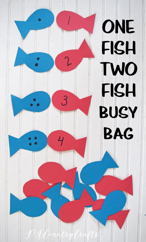 Fish Preschool, Dr Seuss Preschool Activities, 1 Fish 2 Fish, Lake Theme, Dr Seuss Activities, Gross Motor Activity, Fish Activities, St Patricks Day Crafts For Kids, Red Fish Blue Fish