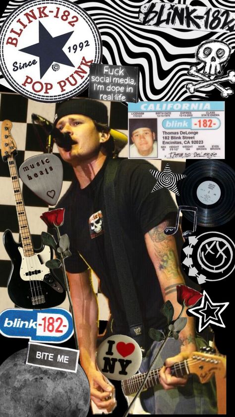 Blink-182 wallpaper📺🤎#blink182 #90sgrunge #poppunk Blink 182 Album Cover, Punk Aesthetic Wallpaper, Blink 182 Wallpaper, 90’s Punk, Blink 182 Albums, Blink 182 Tattoo, Pop Punk Aesthetic, Blink 182 Concert, Blink 182 Tom Delonge