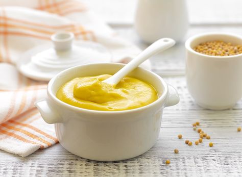 Healthy Sauce Recipes, Honey Mustard Sauce Recipe, Honey Mustard Recipes, Homemade Mustard, Pesto Dip, Zero Calorie Foods, Yellow Mustard Seeds, Mustard Recipe, Honey Mustard Sauce