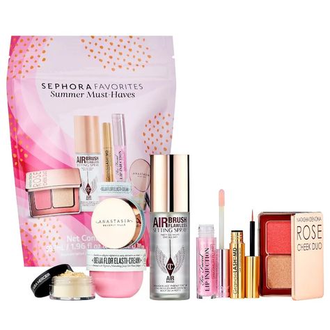 Sephora Gift Sets, Brow Freeze, Charlotte Tilbury Airbrush Flawless, Summer Must Haves, Makeup Starter Kit, Makeup Sephora, Sephora Favorites, Loose Setting Powder, Travel Size Toiletries