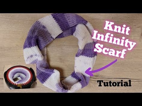 Easy Knit Infinity Scarf/Cowl - Addi/Sentro Knitting Machine {Tutorial} - YouTube Circular Knitting Machine Infinity Scarf, Scarf Knitting Machine, Knitting Machine Scarf Patterns Free, Knitting Machine Infinity Scarf, Knitting Machine Cowl, Knitting Machine Scarf Patterns, Sentro 48 Pin Knitting Machine Patterns Free, Knitting Machine Scarf, Addi Knitting Machine Projects