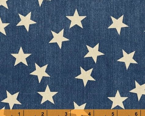 Limited Edition - Stars Blue by Whistler Studios from Windham Fabrics - JAQS Fabrics Denim Stars, Quilt Shops, Fabric Stores, Windham Fabrics, Whistler, Quilt Shop, Cotton Quilts, Fabric Store, Country Flags