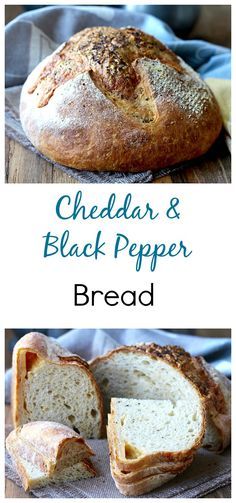 cheddar cheese and black pepper bread Black Pepper Bread, Pepper Bread, Bread Style, Nice Buns, Cheddar Bread, Homemade Breads, Yeast Breads, Flatbread Recipes, Baking Stone