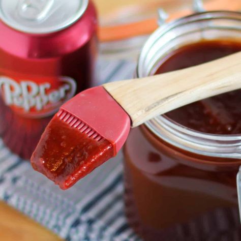 Dr. Pepper BBQ Sauce Recipe Dr Pepper Bbq Sauce Recipe, Pulled Pork Bbq Sauce, Dr Pepper Bbq Sauce, Pepper Bbq Sauce, Homemade Bbq Sauce Recipe, Homemade Bbq Sauce, Bbq Sauce Recipe, Bbq Sauce Homemade, Homemade Bbq