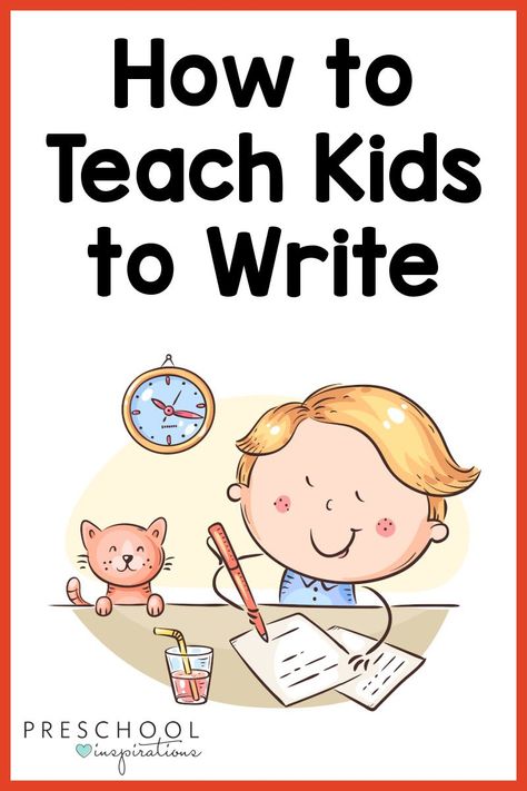 Learning How To Write Preschool, Writing Lessons For Kindergarten, How To Teach Writing Preschool, How To Teach English To Kids, How To Teach Kids To Read, Fun English Activities For Kids, Writing Activities For Kindergarten, Classroom Instructions, How To Teach Writing