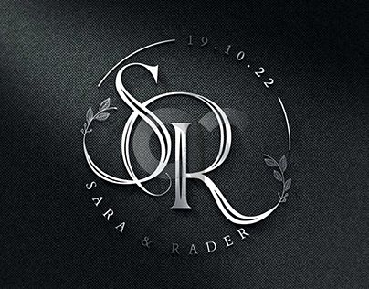 Sr Logo Design Fonts, Paradise Wedding Theme, Wedding Initials Logo Design, House Name Plates, Homecoming Jewelry, Wedding Initials Logo, Sr Logo, Botanical Logo, Jewelry Logo Design