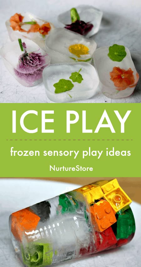 Ice Sensory Play, Sensory Play Ideas, Ice Play, Baby Sensory Play, Baby Play Activities, Frozen Ice, Nursery Activities, Toddler Sensory, Invitation To Play