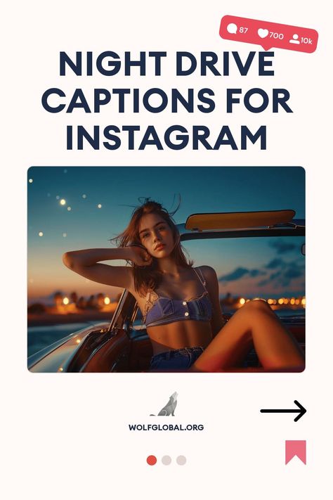 An image promoting night drive Instagram captions with a woman sitting in a car.
A checklist of night travel experiences with related emojis on a promotional graphic.
A smiling young woman using a laptop with graphics for Instagram engagement and likes. Espresso Martini Captions, Espresso Martini Captions Instagram, Hair Captions, Instagram Boost, Coffee Puns, Sun Quotes, Selfie Captions, Rosé Instagram, Caption For Yourself