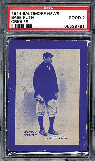 Nice Return: 1914 Babe Ruth Rookie Card Sold Privately Old Baseball Cards, Baltimore Orioles Baseball, Orioles Baseball, Baseball Memorabilia, Baseball Uniforms, Yankees Baseball, Babe Ruth, Baseball Equipment, Basketball Cards