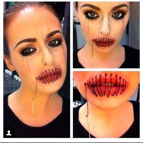 We have 50 halloween makeup tutorials and ideas for Halloween that are perfect for any woman. Scary Halloween Makeup Ideas, Scary Halloween Makeup, Halloween Puzzles, Creepy Makeup, Face Ideas, Joker Makeup, Scary Face, Creepy Halloween Makeup, Halloween Makeup Ideas