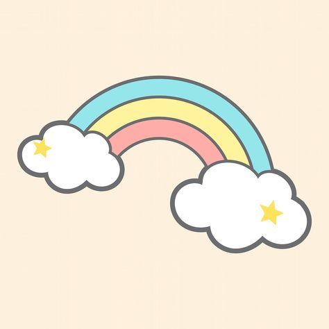 Download magical rainbow on clouds vector illustration. Perfect for your design project. #vector #illustration #rainbow . #Dream_Cartoon #Cartoon_Rainbow #Rainbow_Drawing #Rainbow_Cartoon Rainbow Drawing Aesthetic, Dream Cartoon, Illustration Rainbow, Drawing Rainbow, Rainbow Drawing, Cartoon Rainbow, Logo Aesthetic, Rainbow Cartoon, Rainbow Clipart