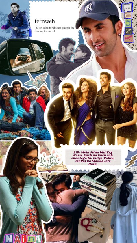 #yehjawaanihaideewani #yjhd #bollywood #movies #ranbirkapoor #deepikapadukone #moodboard #indian #aesthetic Old Bollywood Movies, Bollywood Wallpaper, Vintage Bollywood Aesthetic, Bollywood Retro, 90s Bollywood Aesthetic, Pretty Movie, Movie Collage, Movies To Watch Teenagers, Bollywood Funny