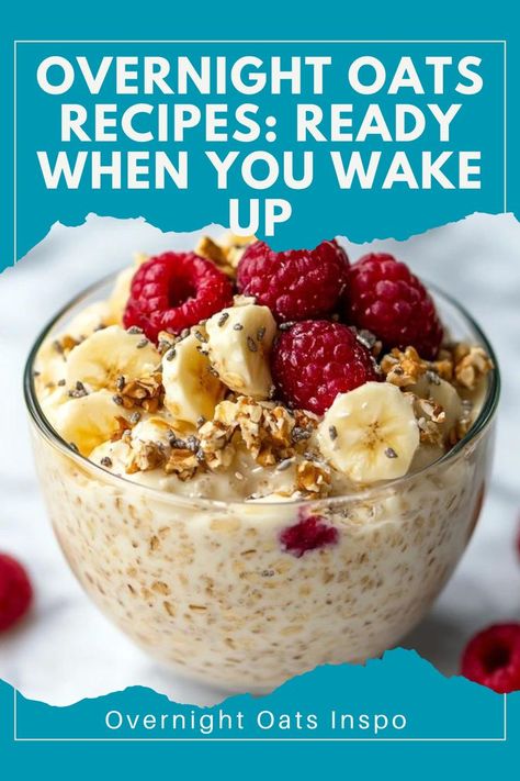 Make mornings easier with these delicious overnight oats recipes! Full of flavor and packed with nutrients. 🥥 #HealthyOats #QuickBreakfasts #OvernightOatsInspo #MorningFuel Soak Oats Overnight, Soaking Oats, What Are Overnight Oats, Oats Recipes Healthy, Easy Overnight Oats Recipes, Making Oatmeal, Delicious Overnight Oats, Oatmeal How To Make, Oats Overnight