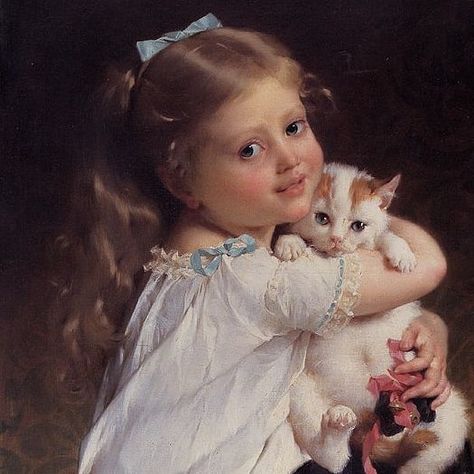 The Girl With Her Best Friend Emile Munier  Born 2 June 1840 . . #emilemunier #born #paris #french #academicartist #student #williamadolphe #artwork #portfolios #acrylic #animation #art #artcall #artcompetitions #artcontest #artiste #artnews #colour #creative #drawings #graphic #ink #paintings #pencil #fridaymotivation #1000concepts #1000_concepts Emile Munier, Paintings Pencil, Creative Drawings, Electronics Pattern, Children Room Boy, Ink Paintings, Cartoon Sketches, Art Competitions, Needlework Embroidery