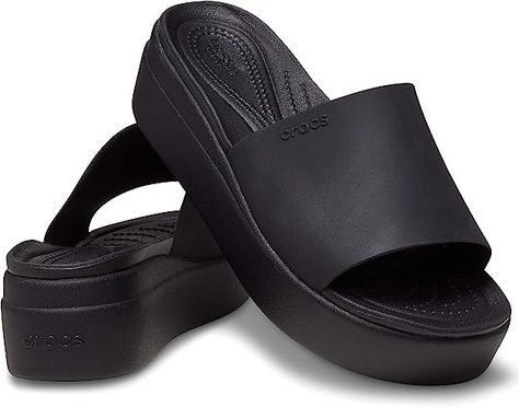 Crocs Brooklyn, New Crocs, Crocs Sandals, Comfortable Wedges, Women's Crocs, Slides Women, Platform Slides, Womens Slides, Slide Sandals