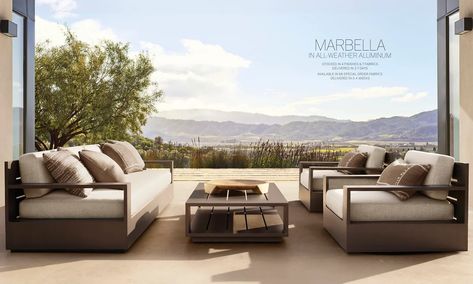 Rooms Outdoor | RH Mars Project, Couch Lounge, Welcome To The World, Marbella, To The World, Arch, Lounge, Couch, Exterior