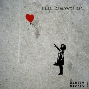 red ballon. There Is Always Hope, Tattoo Time, Its A Girl Balloons, Banksy Graffiti, Banksy Art, Think Happy Thoughts, Find Love, Time Tattoos, Balloon Wall