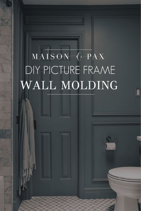 Looking to add DIY picture frame molding to your walls? Check out this simple step-by-step tutorial for a beautiful, elegant result! Picture Frame Molding Diy, Diy Picture Frame Molding, Summer Room Decor, Diy Picture Frame, Bathroom Picture Frames, Renters Decorating, Picture Molding, Mold In Bathroom, Frame Molding