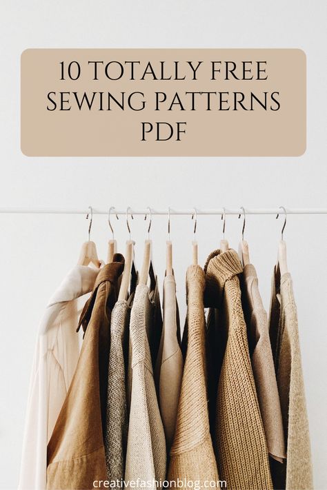 Finding free sewing patterns pdf downloads can be time consuming. So to get your week started on the right foot, I compiled ten quick and easy (but honestly impressive) printable sewing patterns for you. Each project comes with a free multi-page download as well as easy to follow instructions. #sewing #sewingpattern #freesewingpatterns #pdfsewingpattern #howtosew #sewingforbeginners Easy Sewing Patterns Dresses, Stylish Sewing Projects, Fall Tops Sewing Patterns, Super Easy Sewing Patterns, Quick Diy Sewing Projects, Modern Sewing Patterns Free, Simple Clothing Sewing Patterns, Simple Sewing Clothes Patterns, Easy Fashion Sewing Projects