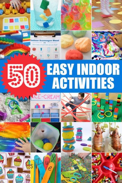 Fun Indoor Activities For Kids, Easy Indoor Activities, Fun Indoor Activities, Indoor Games For Kids, Movement Activities, Stuck At Home, Simple Machines, Indoor Activities For Kids, Creative Activities For Kids