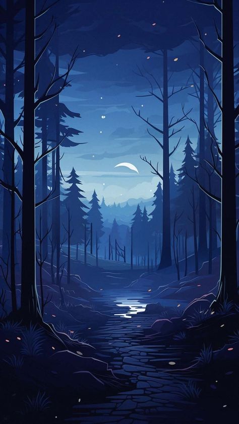 Night Iphone Wallpaper, Wallpapers Forest, Nature 4k, Beautiful Moon Pictures, Wallpaper Forest, Iphone Wallpaper Hd, Night Moon, Adventure Art, Light Night