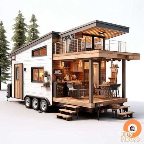 Mini House On Wheels, Modern Tiny House On Wheels, 16ft Tiny House, Small House Trailer, Japanese Style Tiny House, Tiny House Trailer Plans, Tiny House Mobile, Mobile Tiny House, Tiny Houses On Wheels