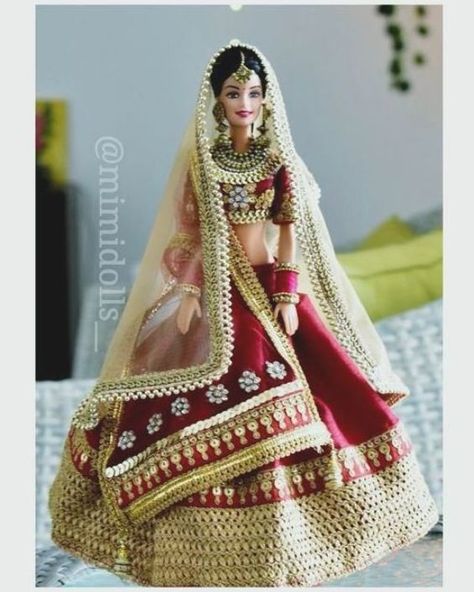 Indian bride doll | Etsy Rukhwat Ideas, Barbie India, Indian Barbie, Bride Indian, Indian Wedding Bride, Barbie Bridal, Dress Barbie Doll, Indian Dolls, Wedding Doll