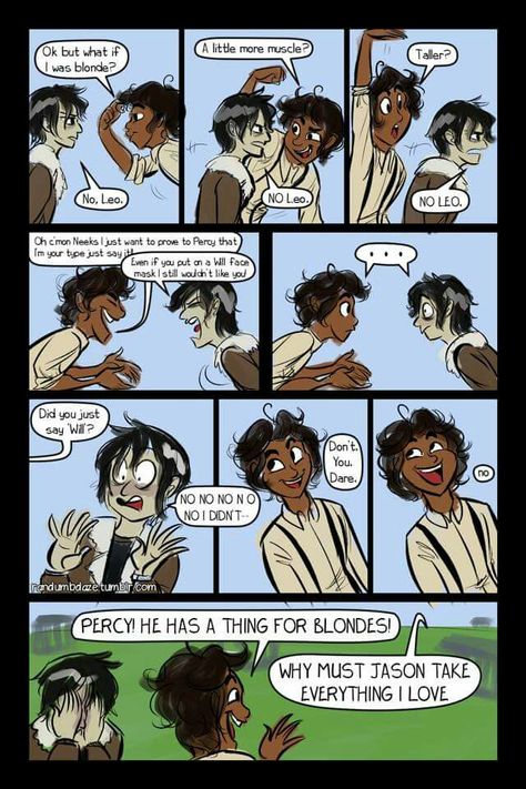 this is adorable!! The Kane Chronicles, Percy Jackson Comics, Zio Rick, Rick Riordan Series, Percy Jackson Ships, Frank Zhang, Will Solace, Jason Grace, Percy Jackson Fan Art