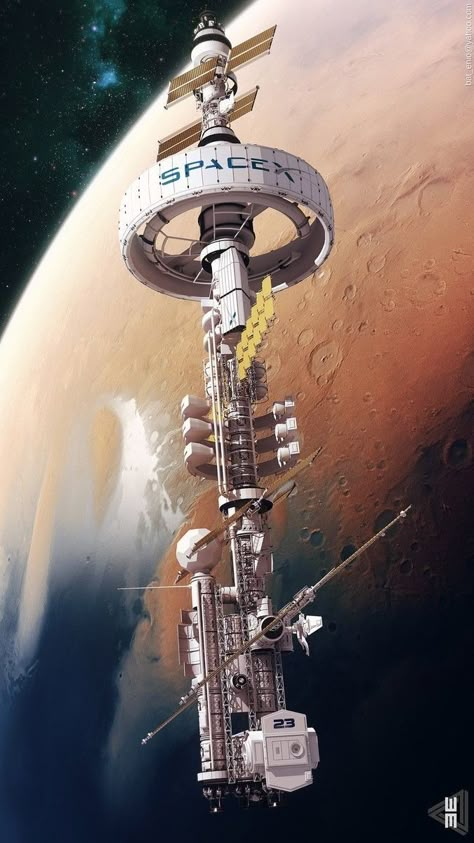 Nasapunk Spaceship, Nasapunk Art, Satellite Concept, Futuristic Spaceship, Space Art Gallery, Space Ships Concept, Space Ship Concept Art, Starship Concept, Space Engineers