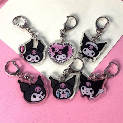 Kuromi Gifts, Kuromi Merch, Kuromi Items, Kuromi Accessories, Hello Kitty Merch, Kuromi Things, Kuromi Stuff, Kuromi Keychain, Accessories Anime